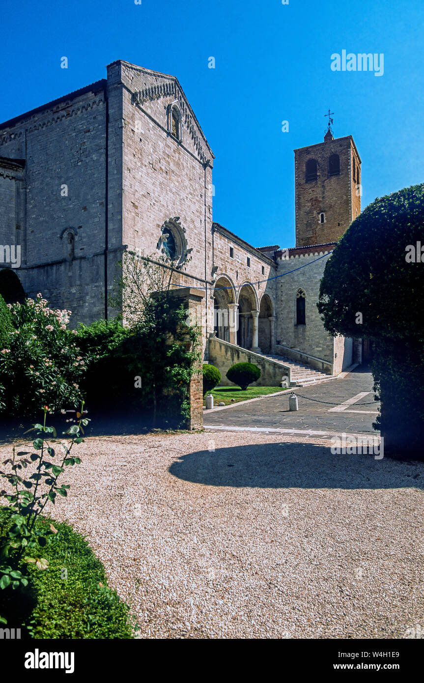 Italia Marche Osimo San Leopardo cattedrale Foto Stock