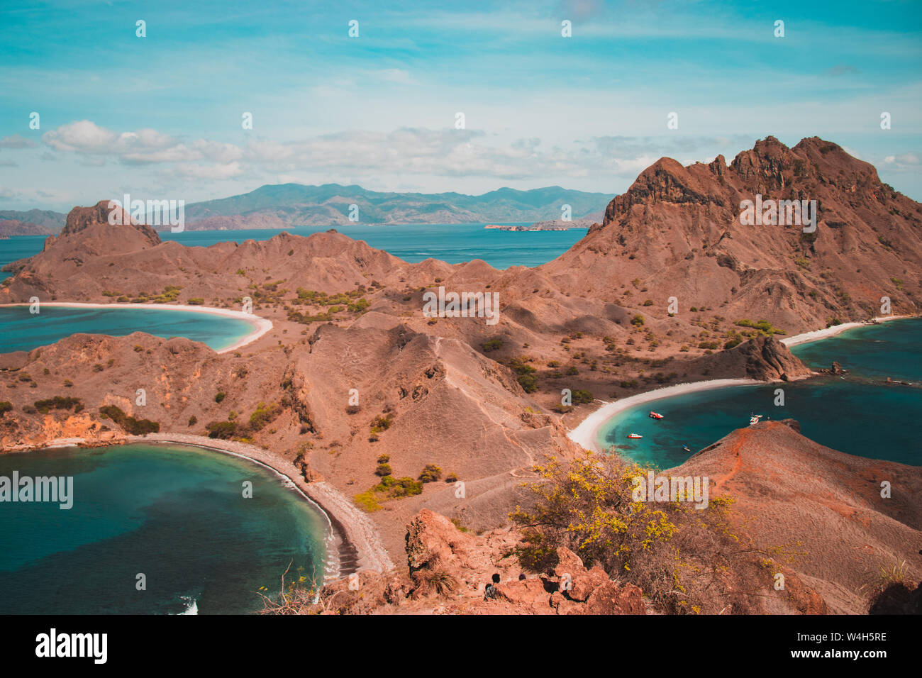 Isola di Padar Foto Stock