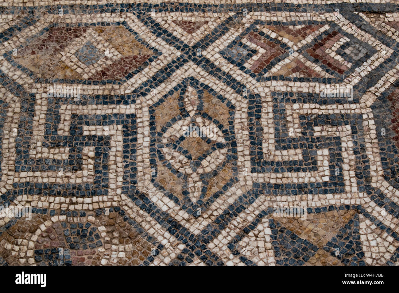 Turchia: mosaici sul pavimento della chiesa di Laodicea, città sul fiume Lycus, una delle Sette Chiese dell Asia affrontate nel Libro della Rivelazione Foto Stock