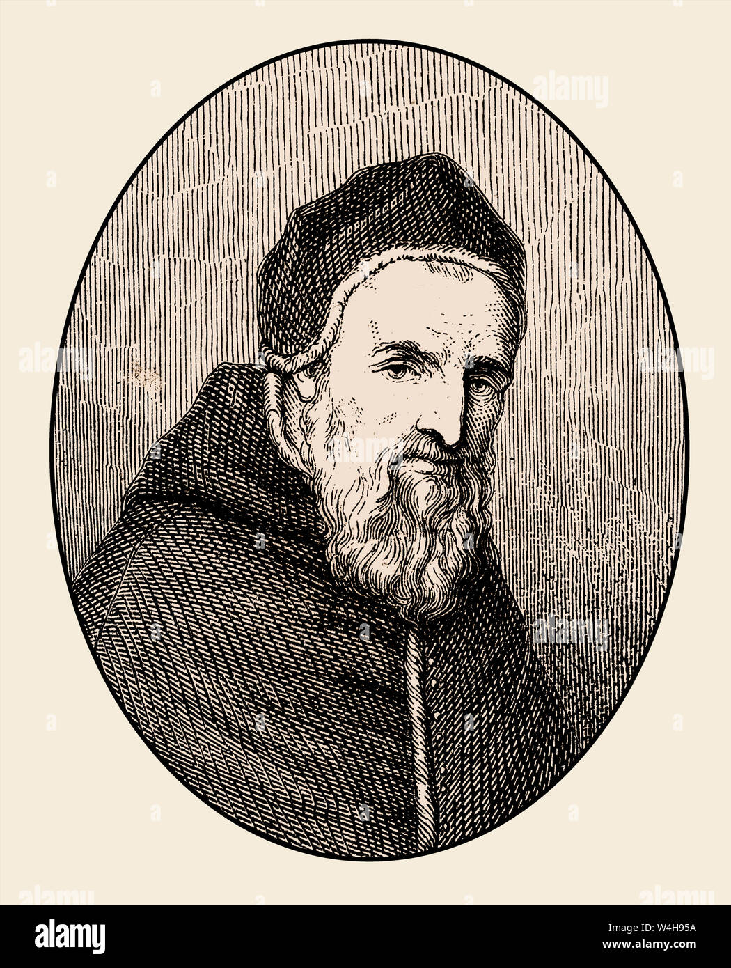Sisto V o Felice Peretti di Montalto, 1521 - 1590, Papa della Chiesa Cattolica dal 1585-90 Foto Stock