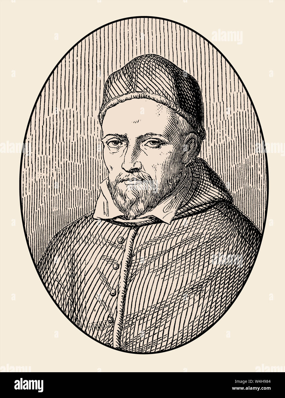 Papa Paolo V, 17 settembre 1550 - 28 gennaio 1621, fu Papa dal 16 maggio 1605 fino alla sua morte Foto Stock