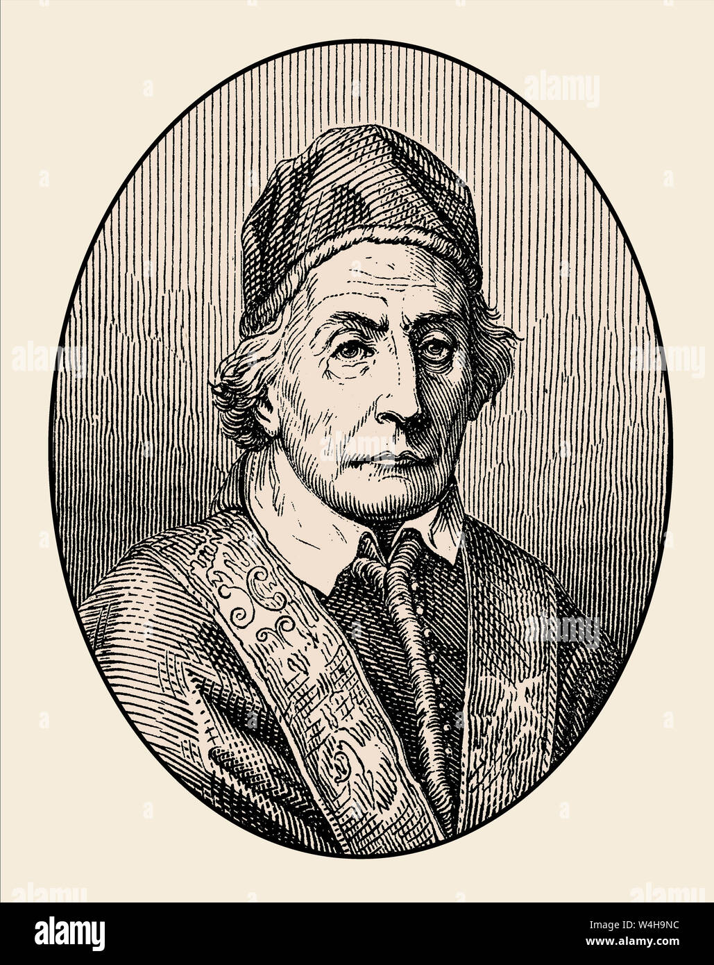 Papa Clemente XII, Clemens XII, nato Lorenzo Corsini, Papa dal 12 luglio 1730 fino alla sua morte in 1740 Foto Stock