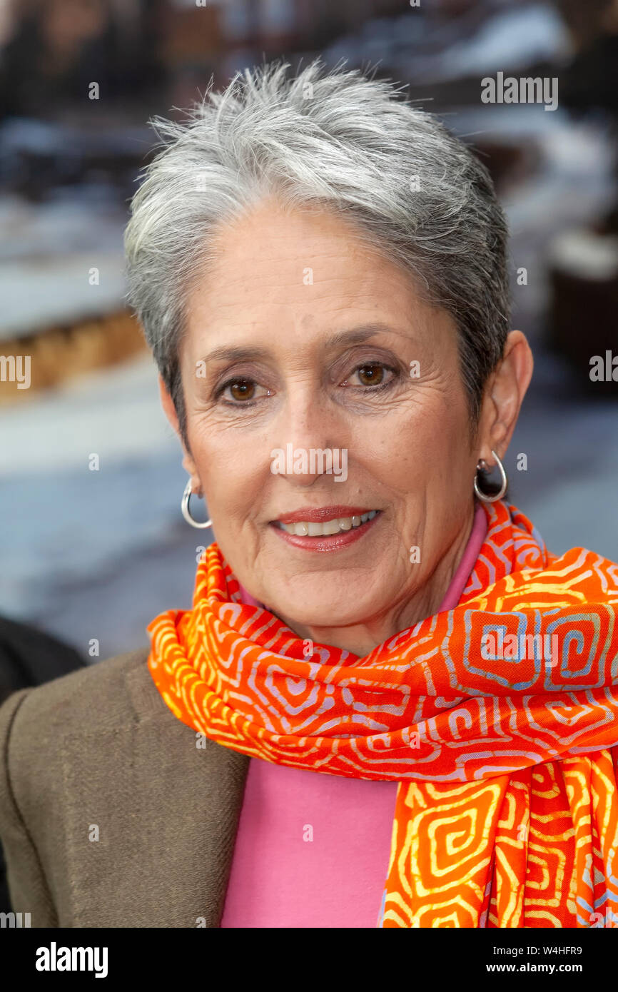 Cantante americana, cantautore e attivista, Joan Baez Foto Stock