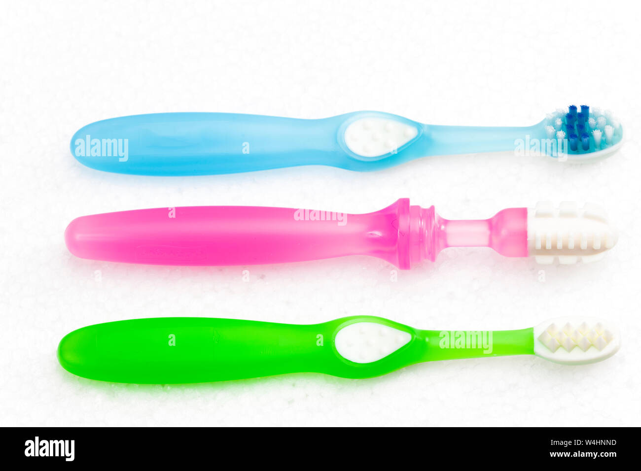 Ancora vita tettarelle e spazzolino da denti Foto Stock