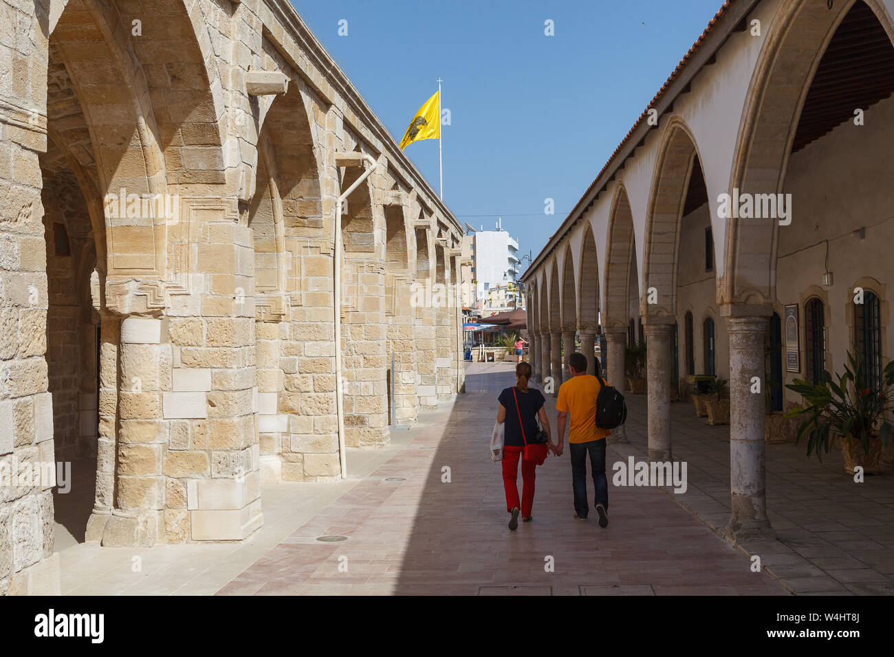 LIMASSOL, Cipro - 10 Maggio 2018: Aghios Antonios Chiesa, ore diurne Foto Stock