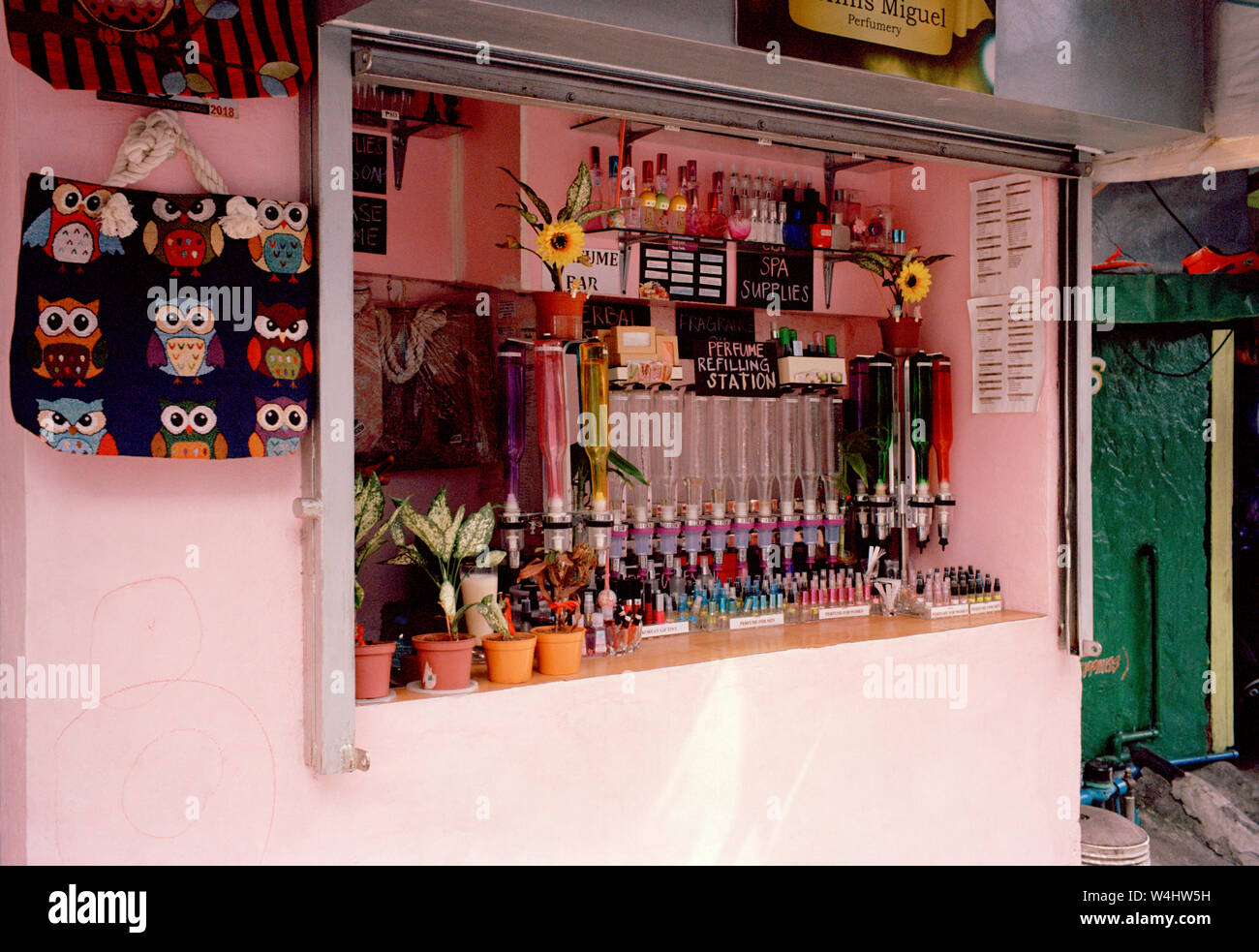 Street bar in Metro Manila nelle Filippine del Sud-est asiatico in Estremo Oriente Foto Stock