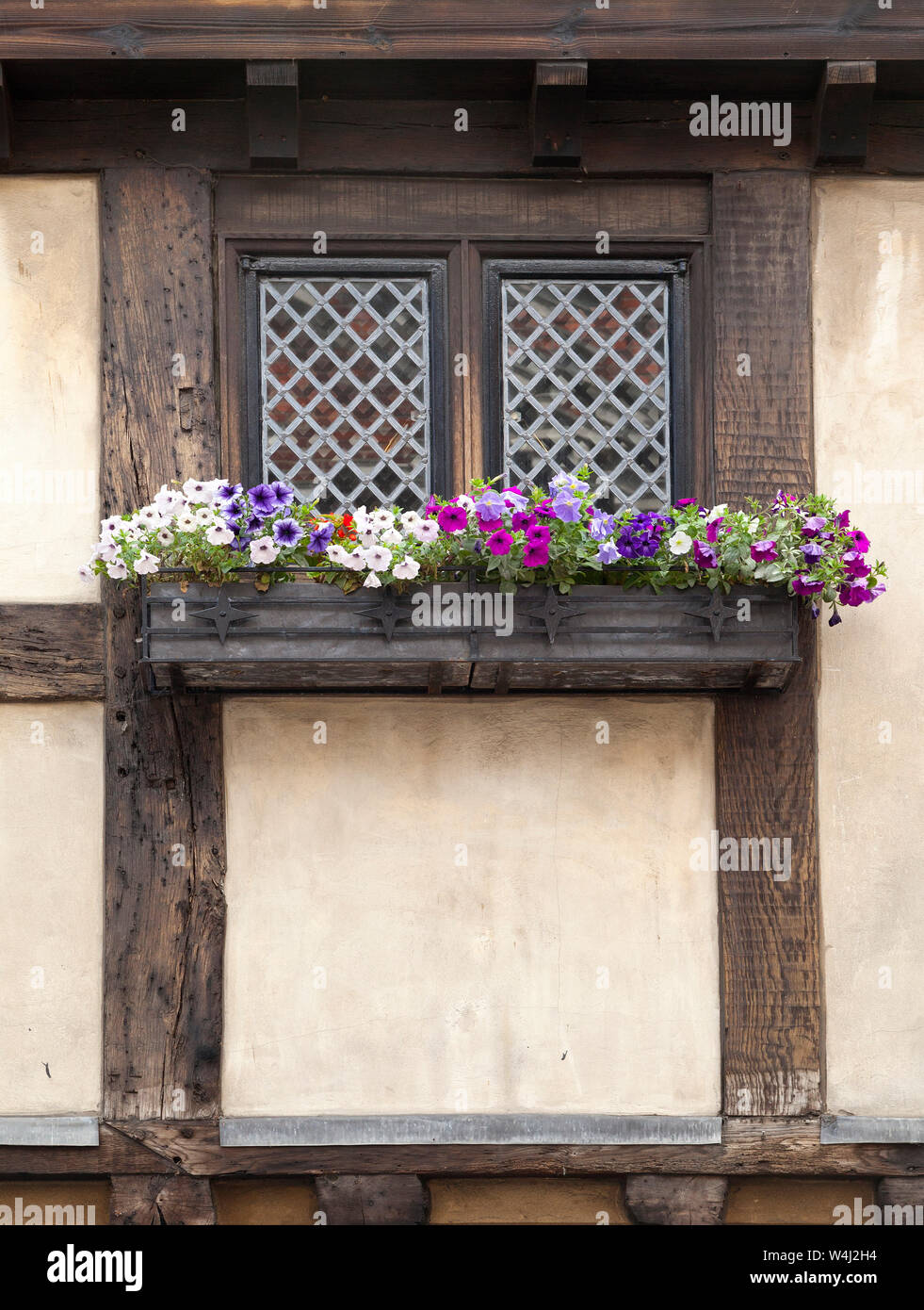 Half-Timbered medievale costruzione Foto Stock