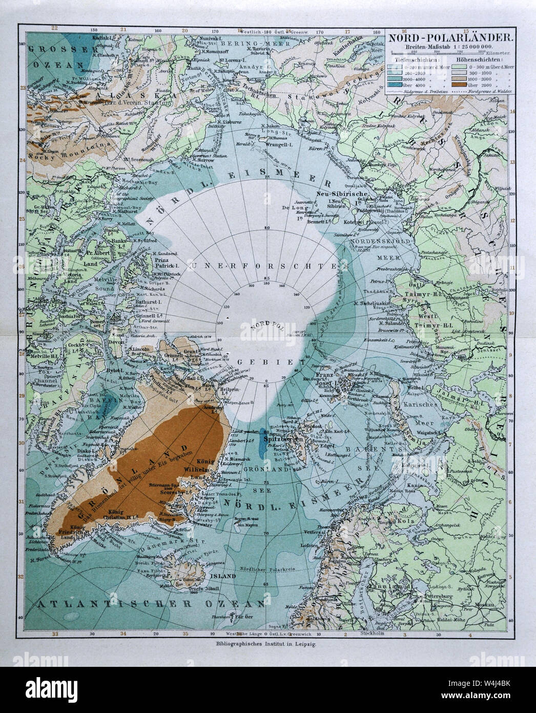 Mappa vintage del polo nord immagini e fotografie stock ad alta risoluzione  - Alamy