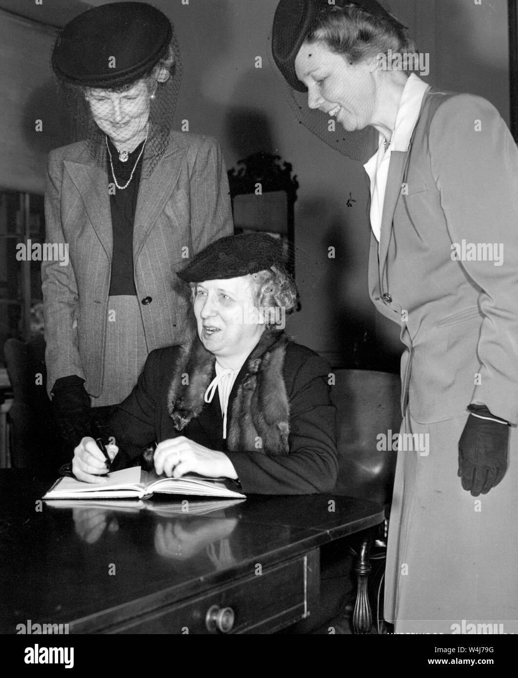 Bess Truman, seduto, moglie di Harry Truman 1946 Foto Stock