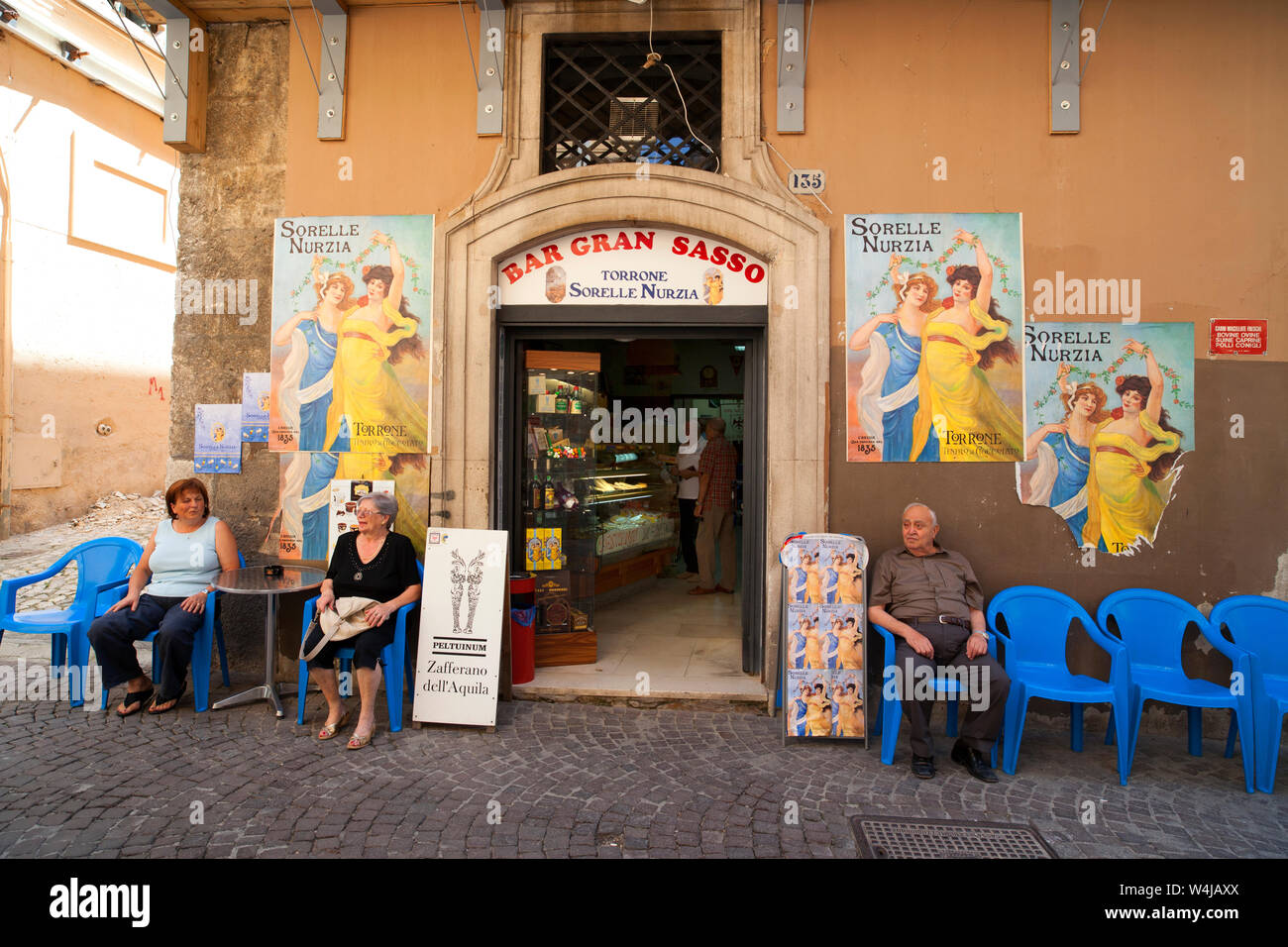 Bar Gran Sasso, L'Aquila, Italia. Foto Stock
