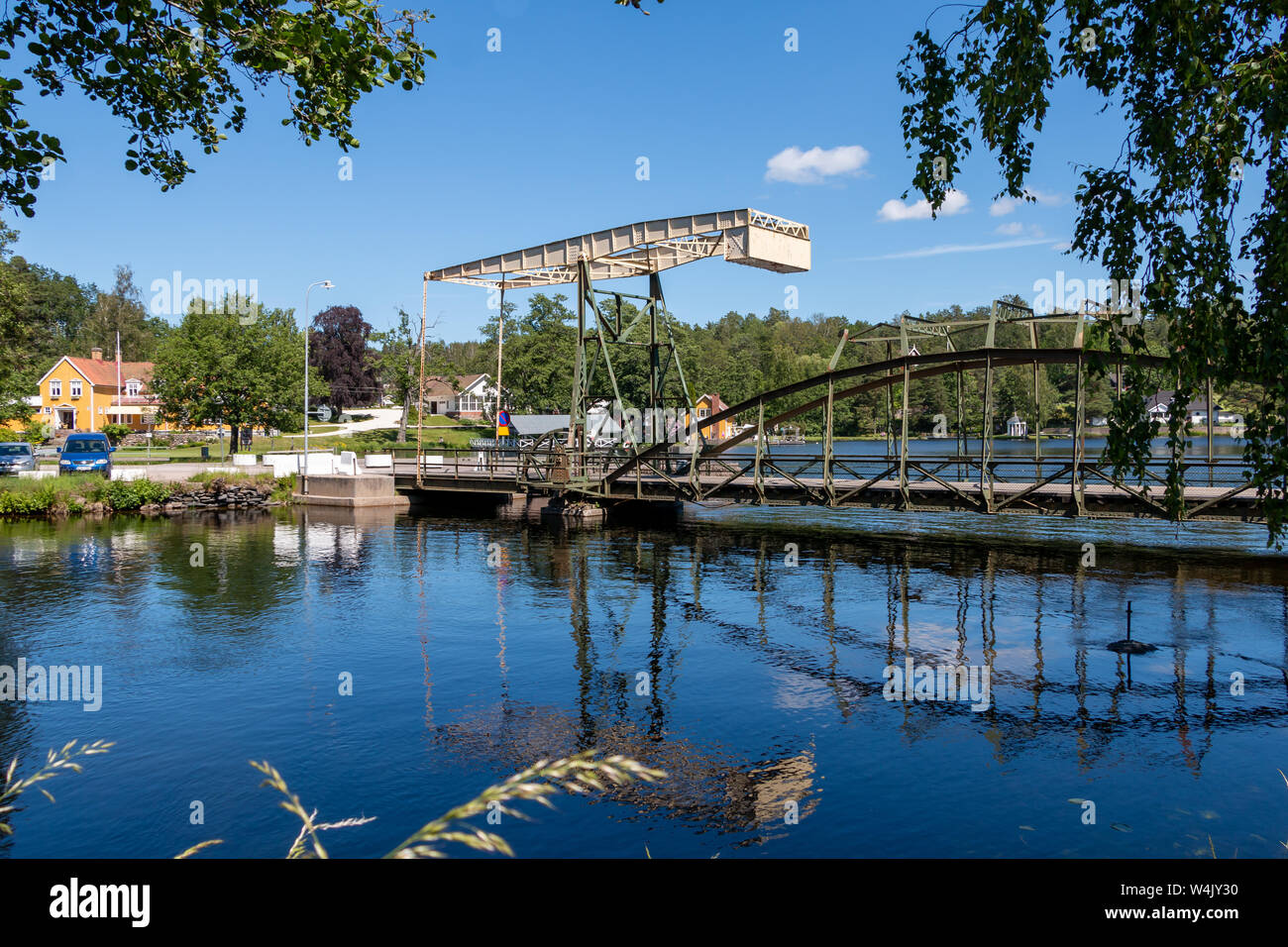 Bel ponte a Håverud Dalsland Svezia Foto Stock