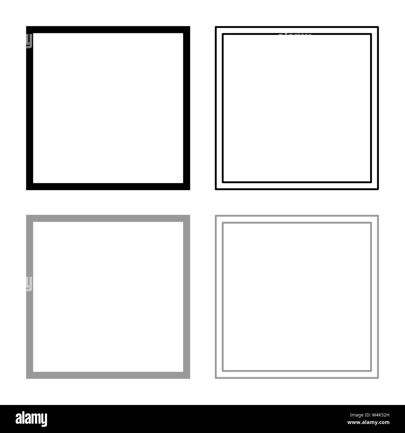 Asciugatura dei simboli per la cura il concetto di lavaggio biancheria segno icona set di contorno nero colore grigio illustrazione vettoriale stile piatto semplice immagine Illustrazione Vettoriale