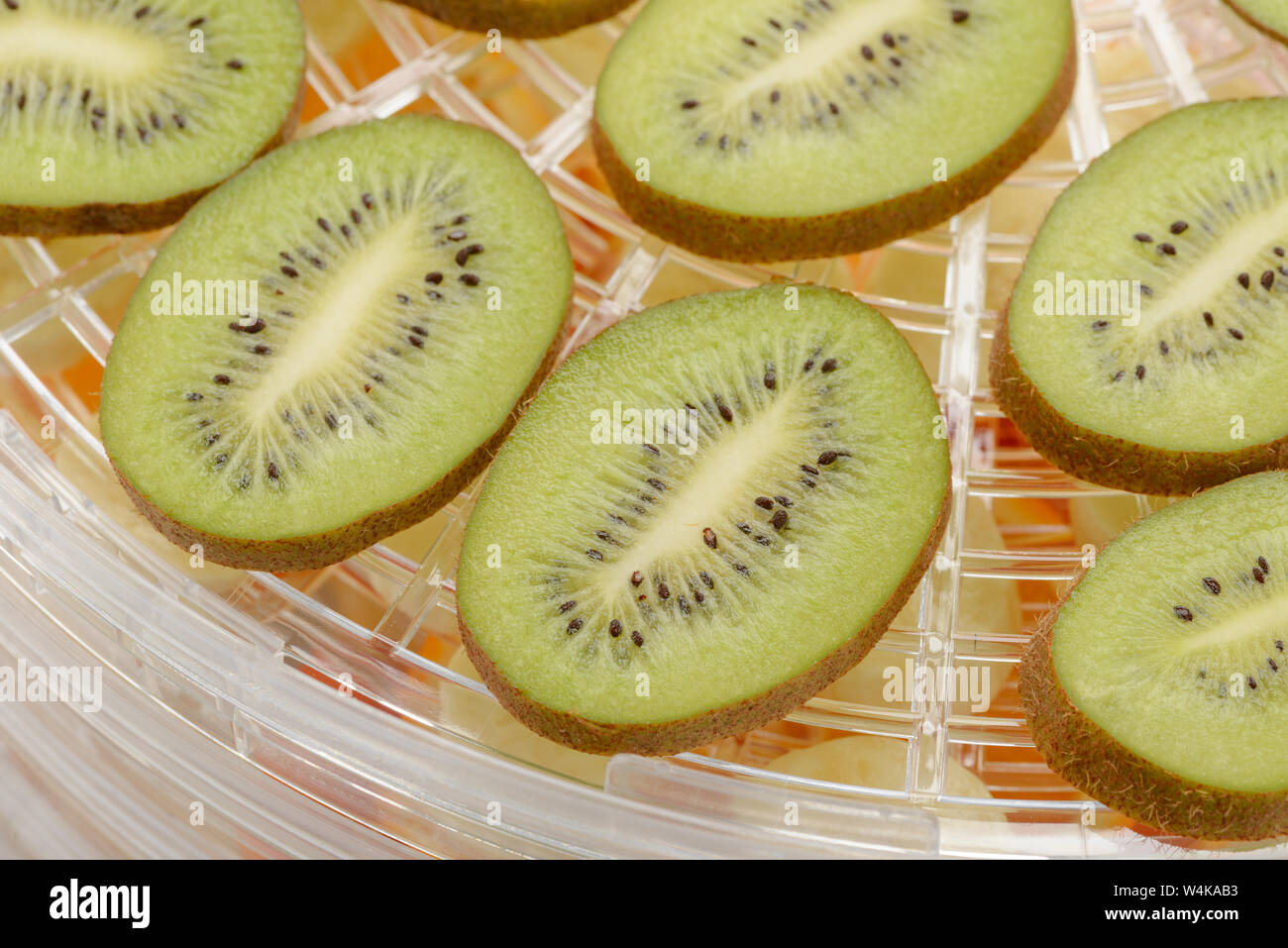 Close-up su fette di kiwi Foto Stock