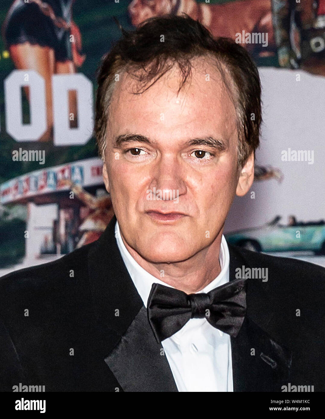Los Angeles, CA - Luglio 22, 2019: Quentin Tarantino assiste il Los Angeles Premiere di " una volta a Hollywood" tenutasi presso la TCL Teatro Cinese Foto Stock