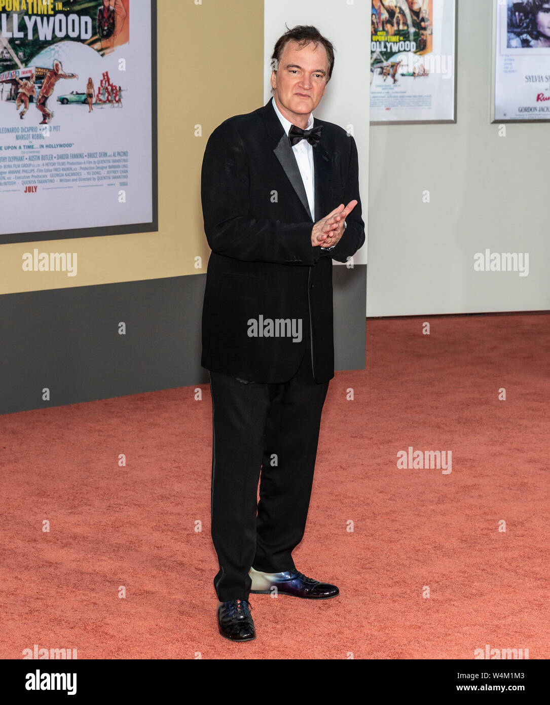 Los Angeles, CA - Luglio 22, 2019: Quentin Tarantino assiste il Los Angeles Premiere di " una volta a Hollywood" tenutasi presso la TCL Teatro Cinese Foto Stock