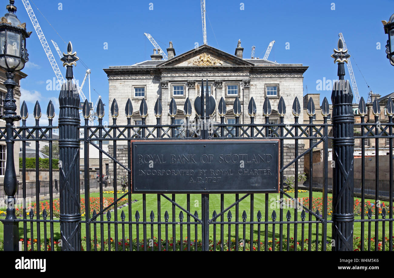 Royal Bank of Scotland, St Andrew Square, Edimburgo, Scozia, Regno Unito Foto Stock