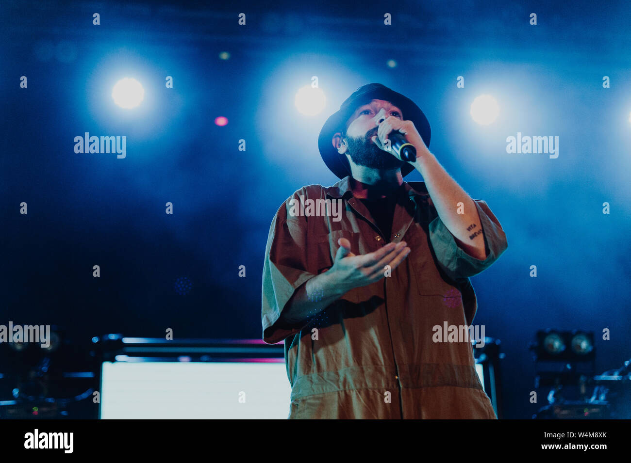 Torino, 19 luglio 2019. Coma_Cose eseguire live al Festival GruVillage © Giulia Manfieri / Alamy Foto Stock