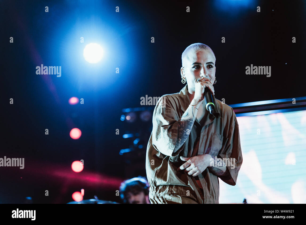 Torino, 19 luglio 2019. Coma Cose eseguire live al Festival GruVillage © Giulia Manfieri / Alamy Foto Stock