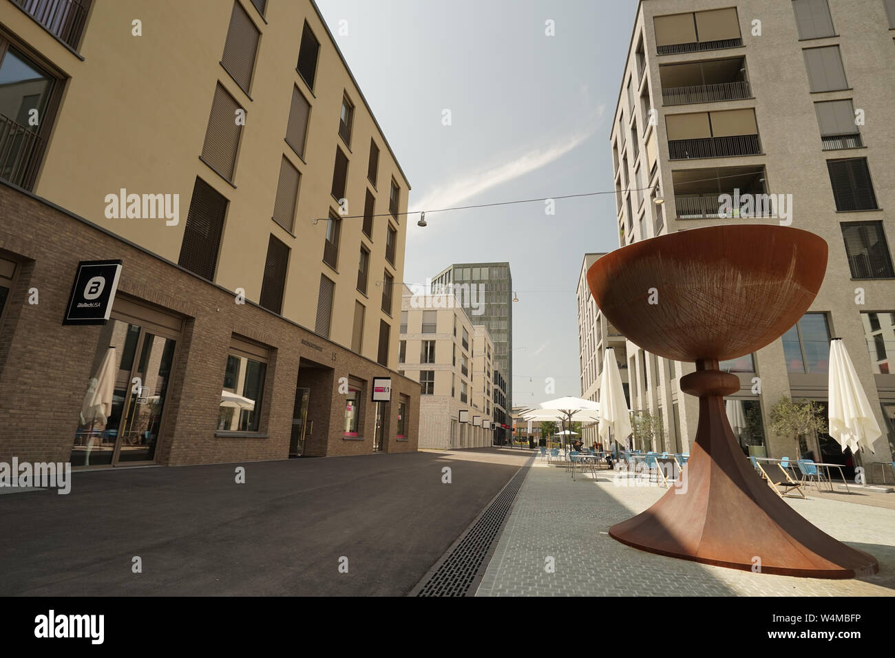 Un nuovo distretto di Aarau, Svizzera Foto Stock