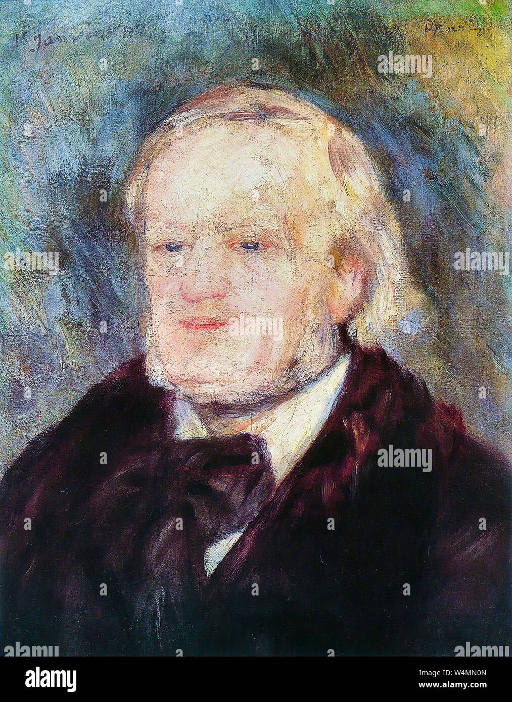 Pierre Auguste Renoir, Richard Wagner, (1813-1883), ritratto dipinto, 1882 Foto Stock