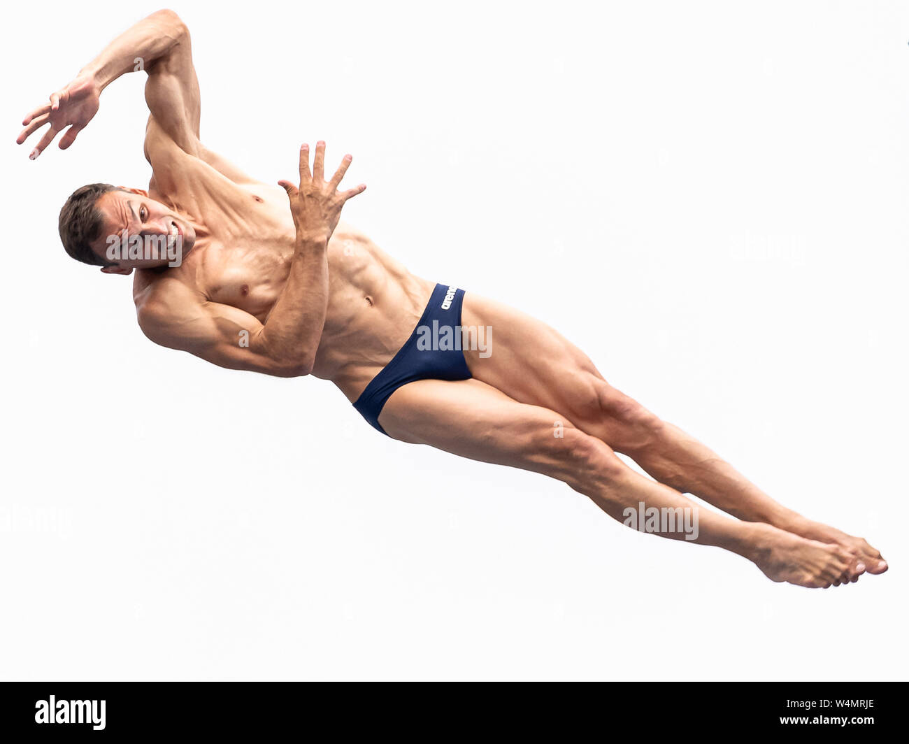 24 luglio 2019 Gwangju, Corea del Sud 18° Campionato Mondiale di Aquatica della FINA 24-07-2019: Zwemmen: High Diving Men Final: Gwangju NAVRAIL Michal CZE REPUBBLICA CECA Gwangju Corea del Sud 24/07/2019 High Diving Men Final 18° Campionato Mondiale di Aquatica della FINA Università di Chosun Foto Stock