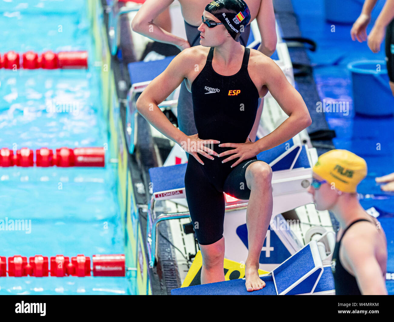 24 luglio 2019 Gwangju, Corea del Sud 18° Campionato Mondiale di Aquatica della FINA 24-07-2019: Zwemmen: WK 2019: Gwangju BELMONTE Mireia ESP SPAGNA Gwangju Corea del Sud 24/07/2019 Nuoto Donne 200m Butterfly 18° Campionato Mondiale di Aquatica della FINA Centro Acquatico Universitario di Nambu Foto Stock
