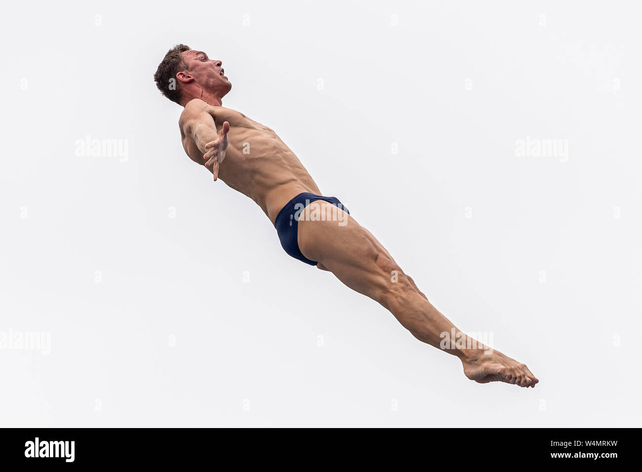 24 luglio 2019 Gwangju, Corea del Sud 18° Campionato Mondiale di Aquatica della FINA 24-07-2019: Zwemmen: High Diving Men Final: Gwangju NAVRAIL Michal CZE REPUBBLICA CECA Gwangju Corea del Sud 24/07/2019 High Diving Men Final 18° Campionato Mondiale di Aquatica della FINA Università di Chosun Foto Stock