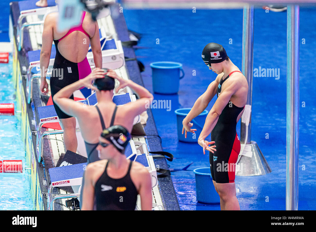 24 luglio 2019 Gwangju, Corea del Sud 18° Campionato Mondiale di Aquatica della FINA 24-07-2019: Zwemmen: WK 2019: Gwangju HASEGAWA Suzuka JPN GIAPPONE Gwangju Corea del Sud 24/07/2019 Nuoto Donne 200m Butterfly 18° Campionato Mondiale di Aquatica della FINA Centro Acquatico dell'Università di Nambu Foto Stock