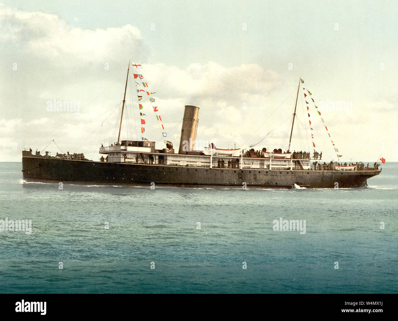 SS Traghetto Vera in 1898. SS Vera era una nave passeggeri costruita per Londra e il Sud Western Railway nel 1898. Foto Stock