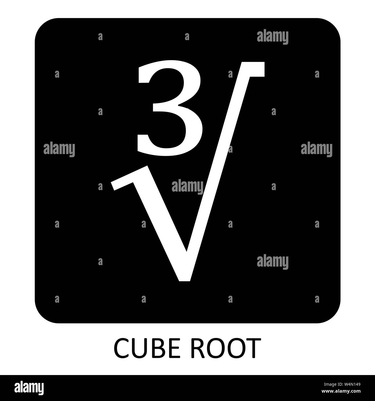 Cube Icona root Illustrazione Vettoriale