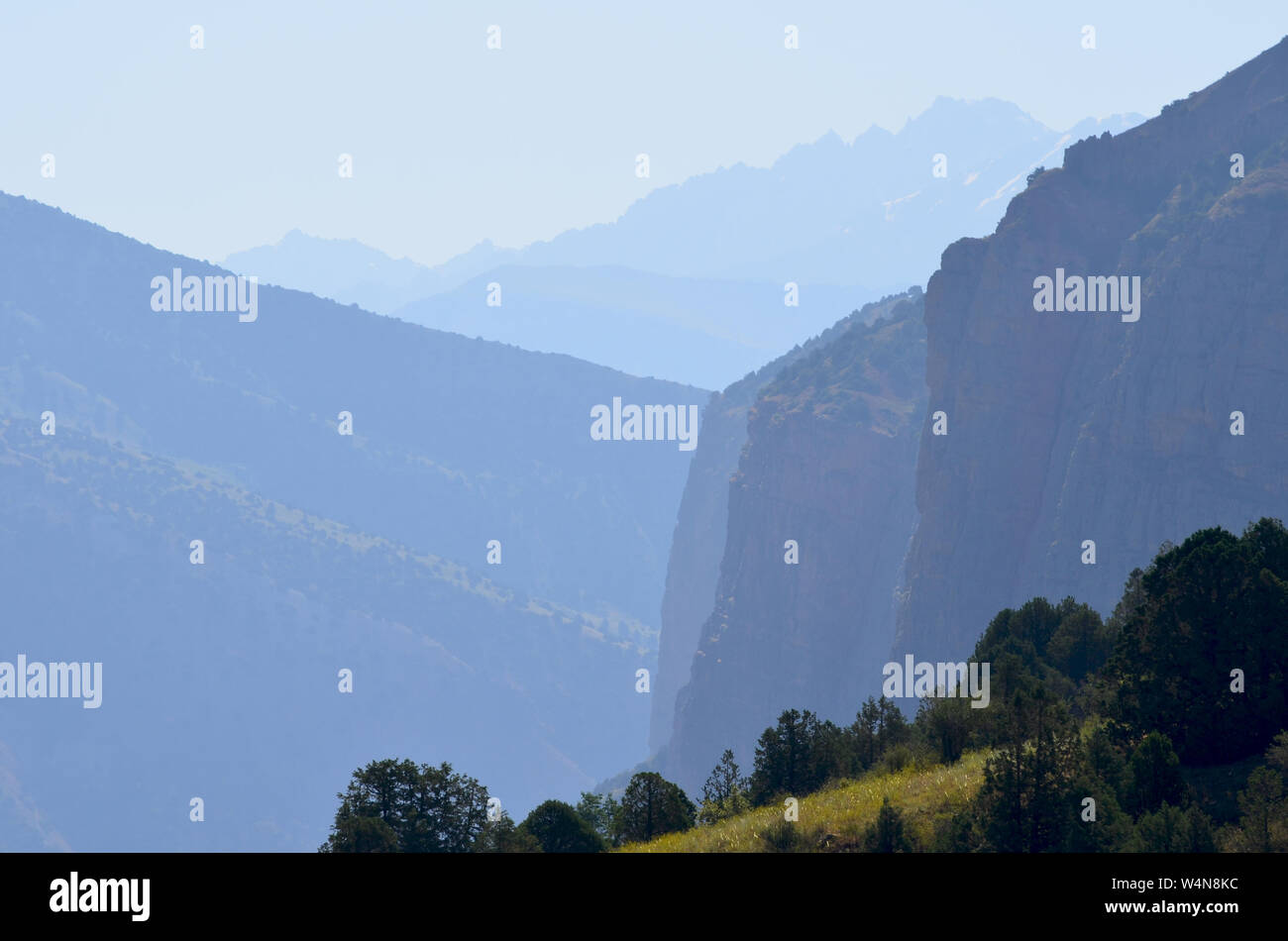 Zarmas Canyon nella provincia Qashqadarya, southeastern Uzbekistan Foto Stock