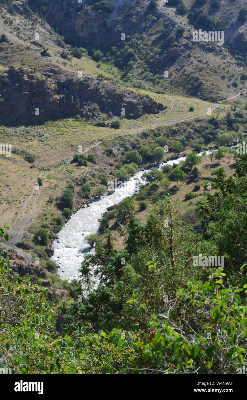 Zarmas Canyon nella provincia Qashqadarya, southeastern Uzbekistan Foto Stock