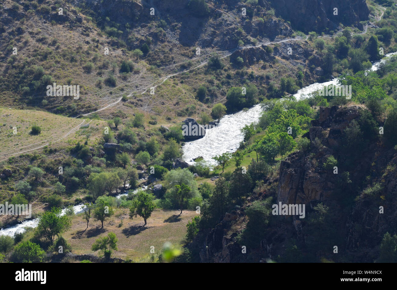 Zarmas Canyon nella provincia Qashqadarya, southeastern Uzbekistan Foto Stock