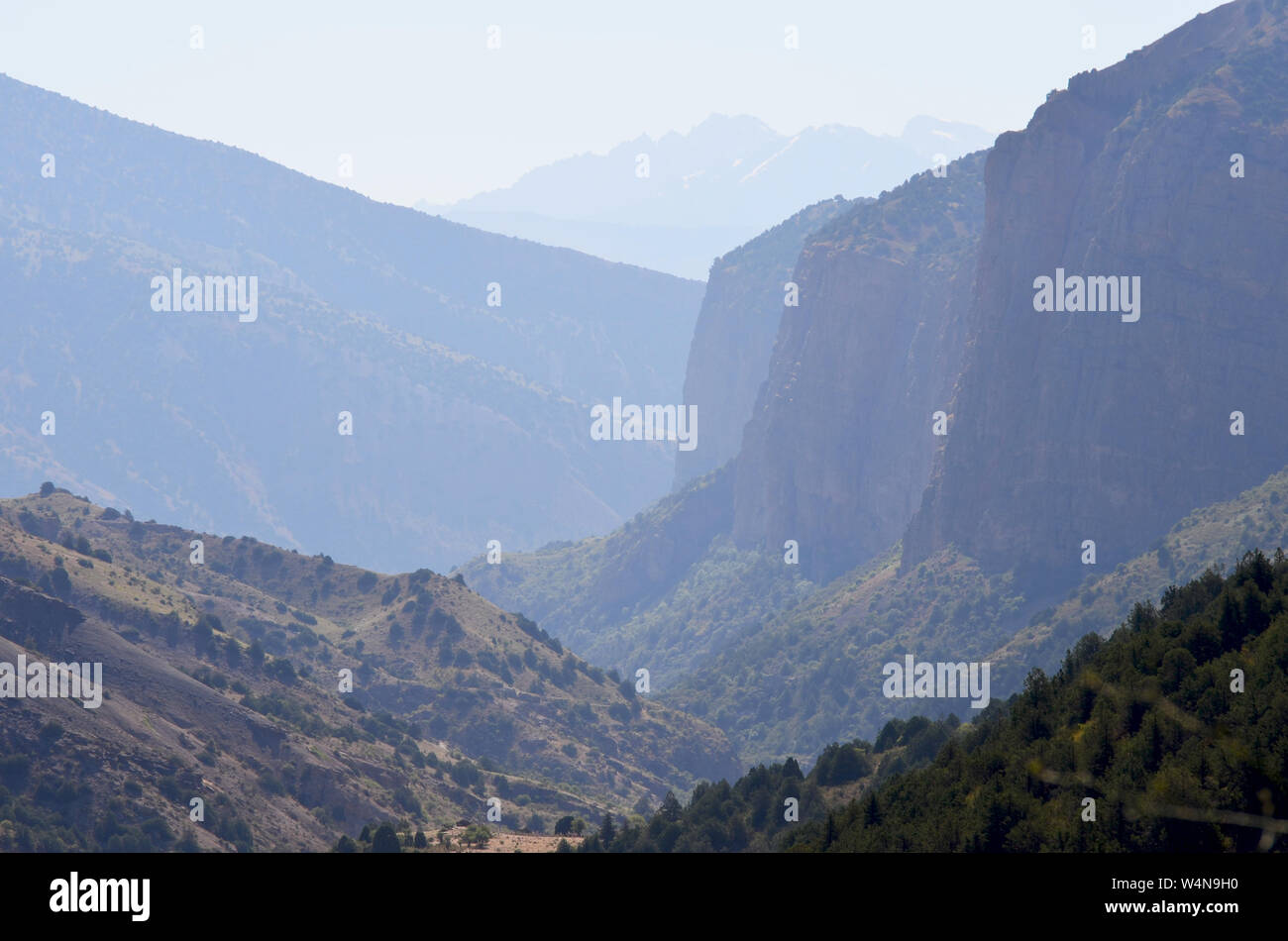Zarmas Canyon nella provincia Qashqadarya, southeastern Uzbekistan Foto Stock