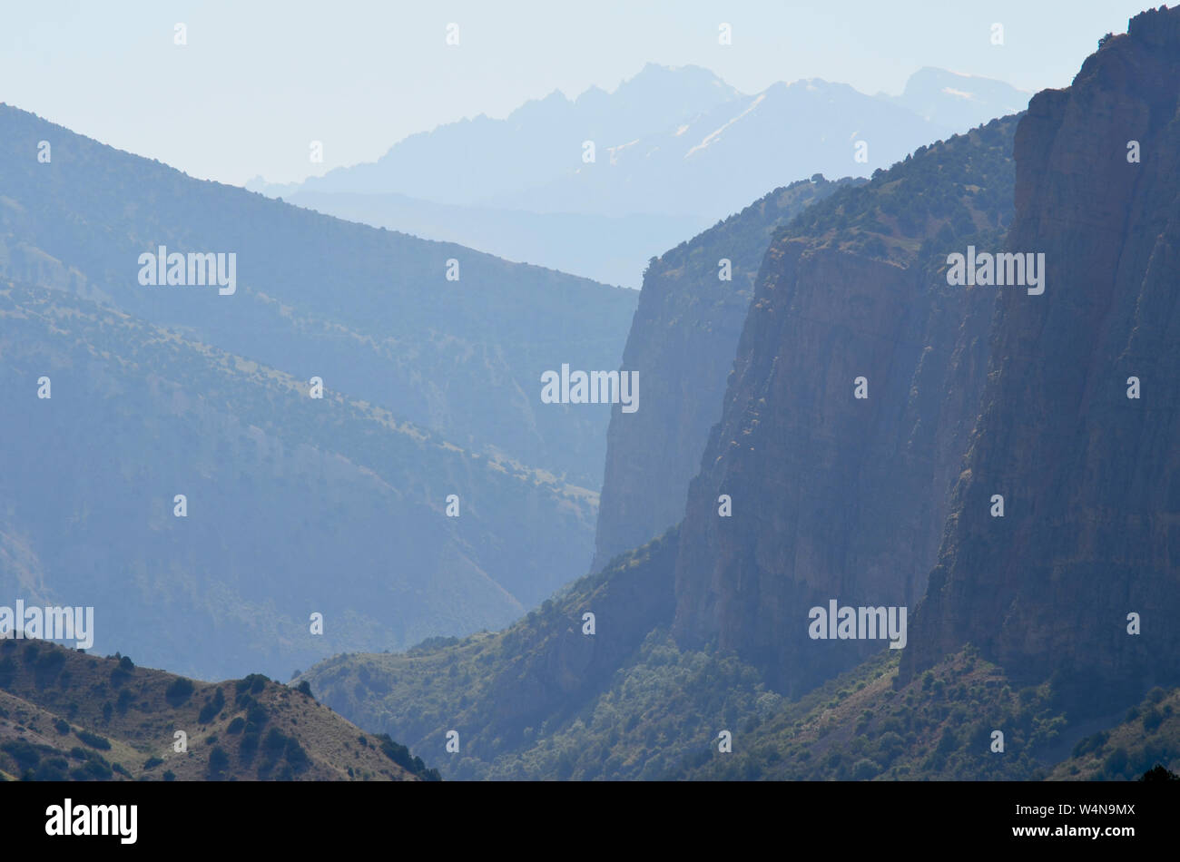Zarmas Canyon nella provincia Qashqadarya, southeastern Uzbekistan Foto Stock