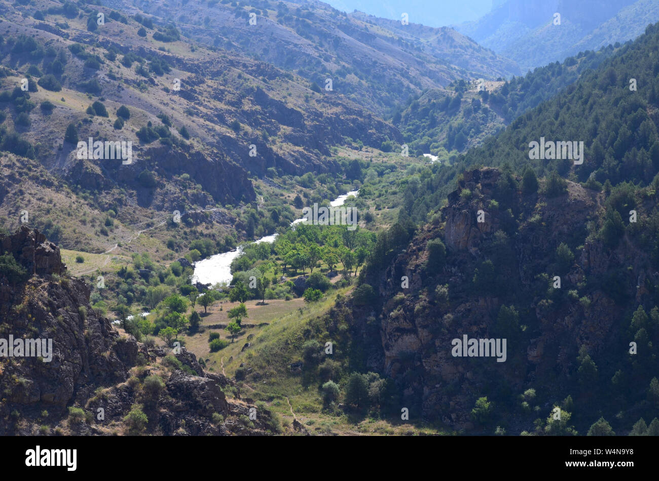 Zarmas Canyon nella provincia Qashqadarya, southeastern Uzbekistan Foto Stock