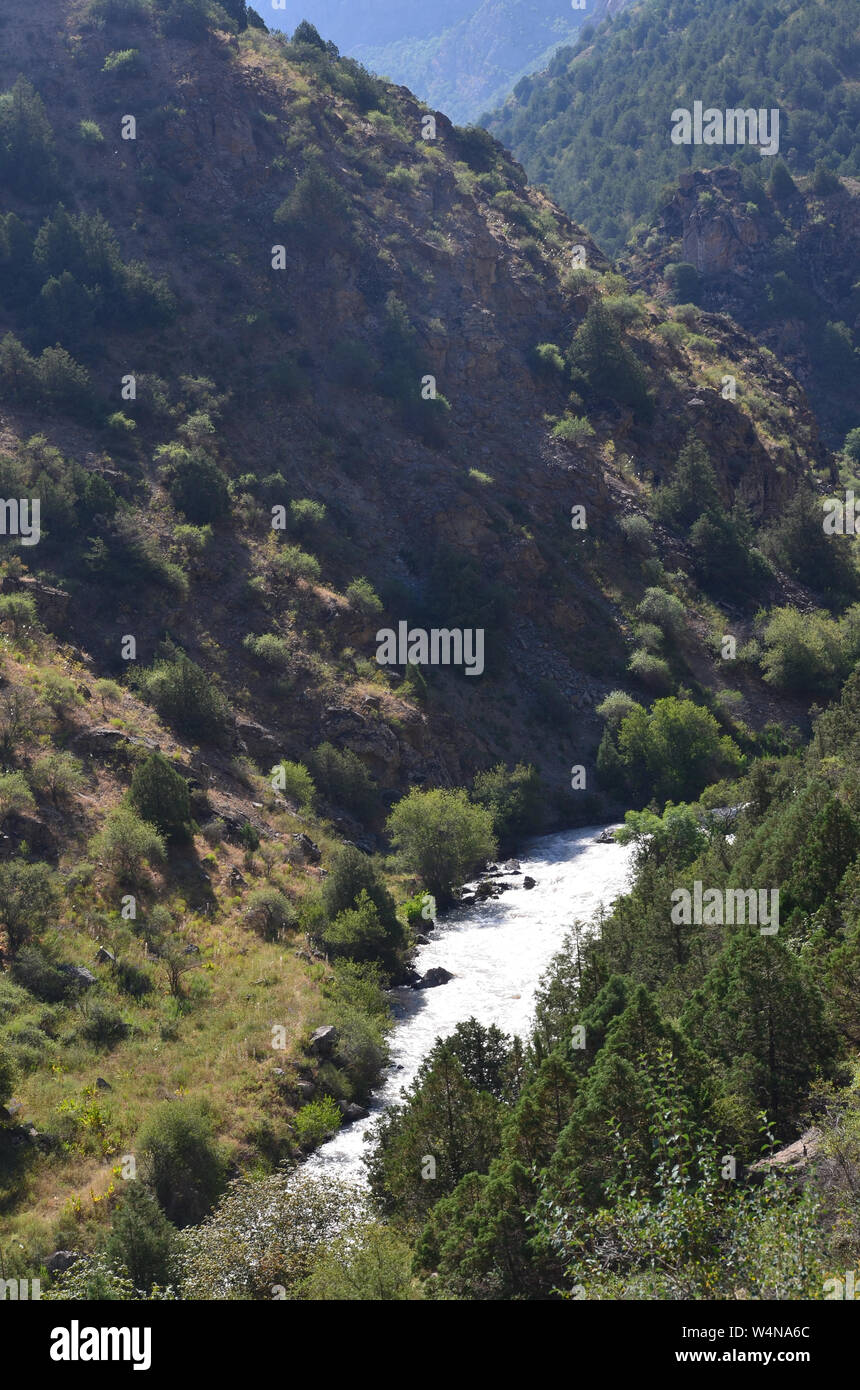 Zarmas Canyon nella provincia Qashqadarya, southeastern Uzbekistan Foto Stock