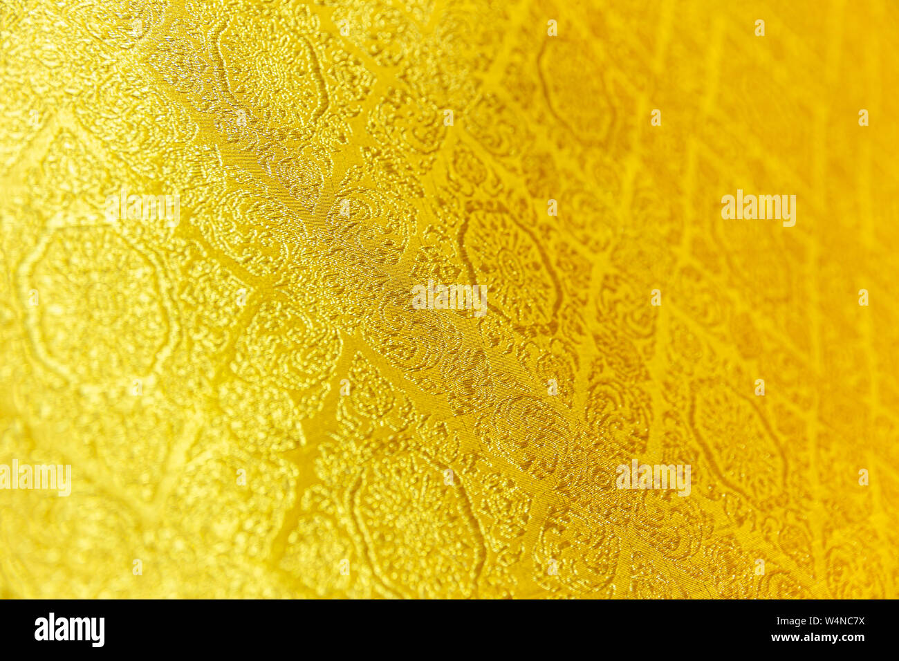 Stile Thailandese artigianato seta dorata bellissimo modello di tessili di lusso per lo sfondo Foto Stock