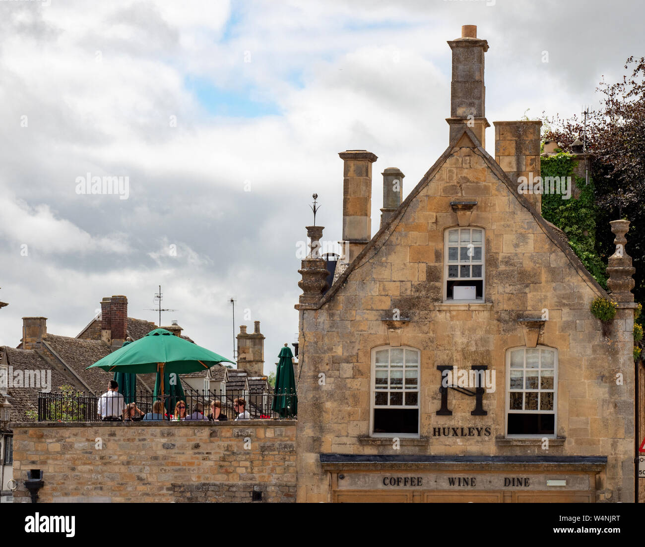Ristorante Huxleys in Chipping Campden, Cotswolds, Gloucestershire, England, Regno Unito, Gran Bretagna, GB, UK. Foto Stock