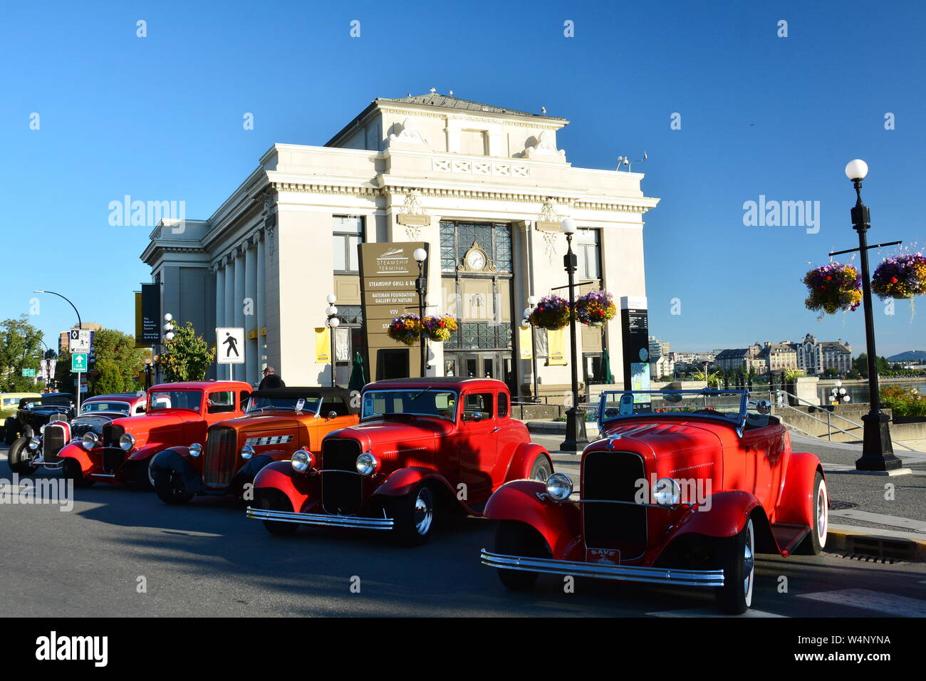 Automobili classiche a Victoria per Deuce Coupe giorni. Foto Stock