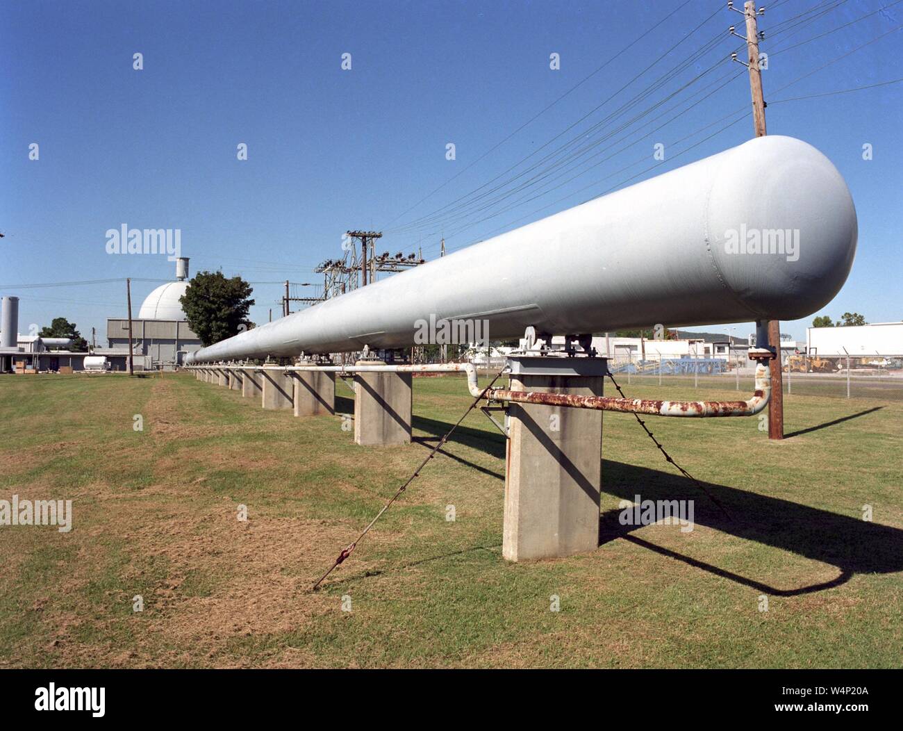 Elevato numero di Reynolds galleria del vento di 390 piedi di tubo lungo a George C. Marshall Space Flight Center di Huntsville, Alabama, 1990. Immagine cortesia Nazionale Aeronautica e Spaziale Administration (NASA). () Foto Stock