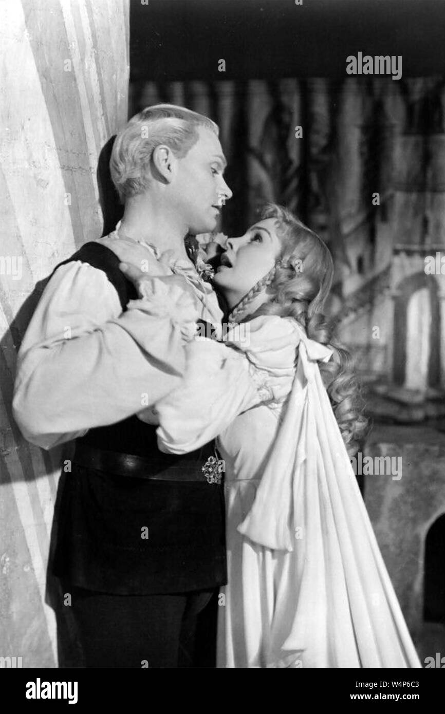 Frazione 1948 Rank Film con Laurence Olivier e Jean Simmons come Ofelia Foto Stock