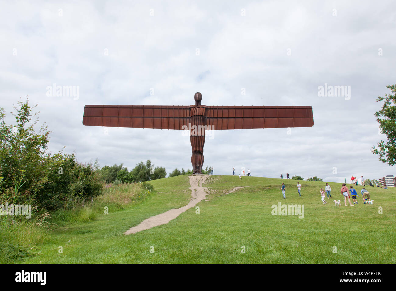 Angelo della scultura del Nord, Gateshead Newcastle, Inghilterra, Regno Unito. Foto Stock