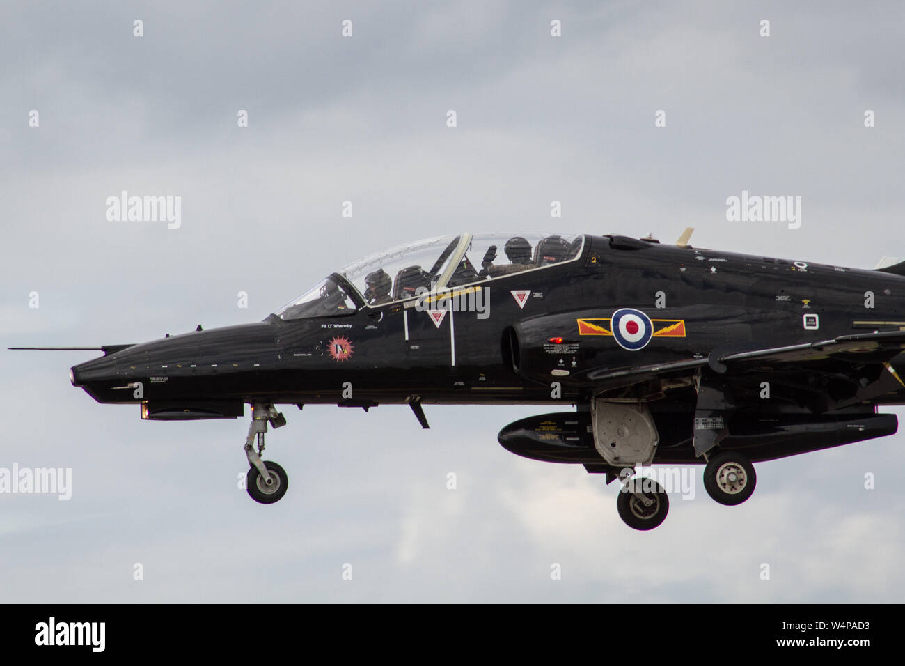 RAF Hawk Co-Pilot sventolando Foto Stock