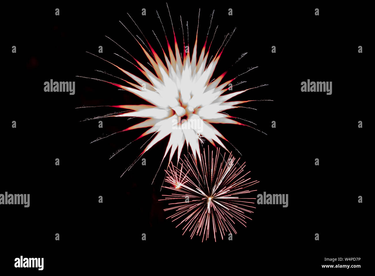 La giornata del lavoro fuochi d'artificio Foto Stock