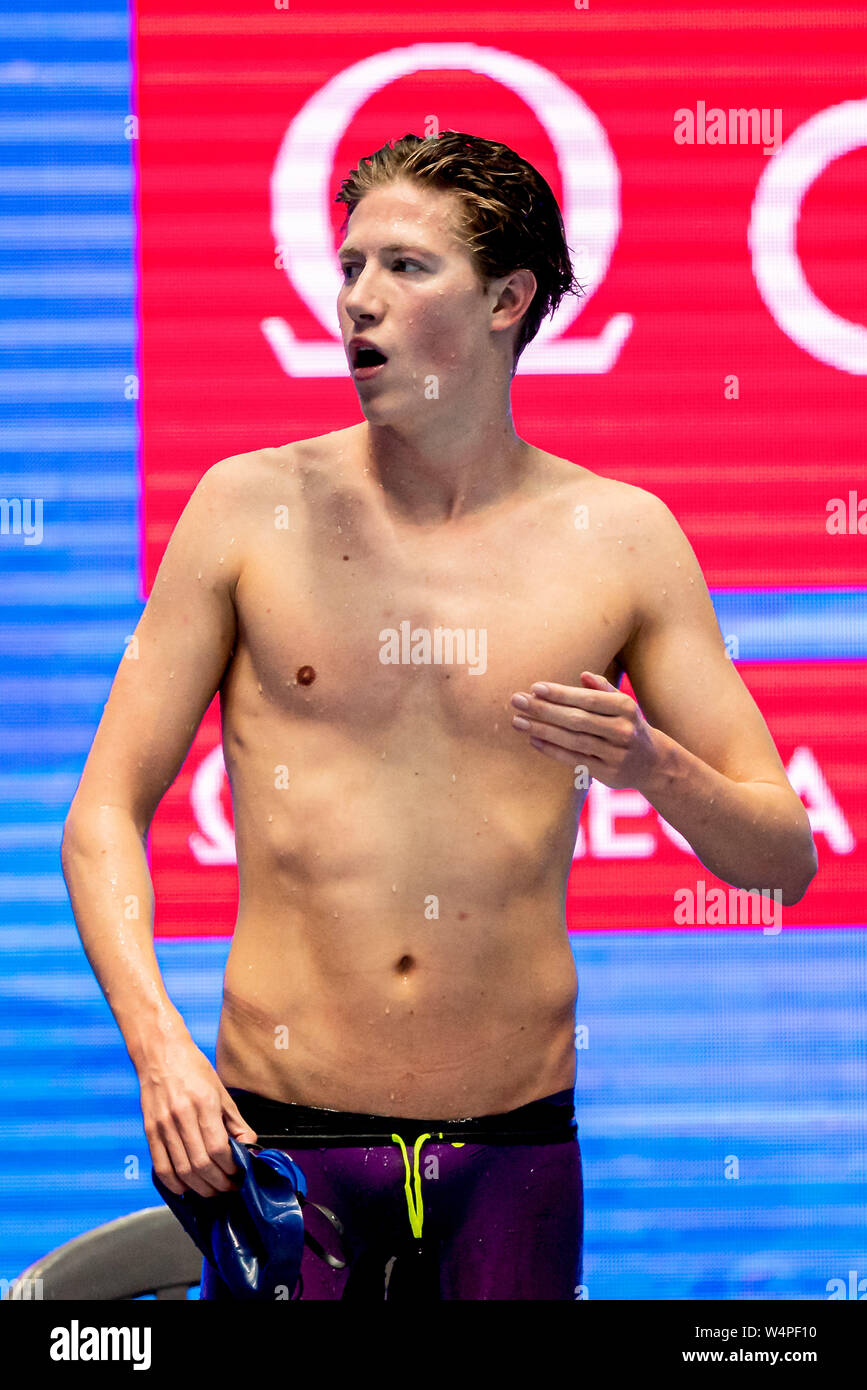 24 luglio 2019 Gwangju, Corea del Sud 18° Campionato Mondiale di Aquatica della FINA 24-07-2019: Zwemmen: WK 2019: Gwangju CHRISTIANSEN Henrik O Norvegia Gwangju Corea del Sud 24/07/2019 Nuoto 800 uomini freestyle 18° Campionato Mondiale di Aquatica della FINA Centro Acquatico dell'Università di Nambu Foto © Giorgio Scala / Deepbluemedia / Insidefoto Foto Stock