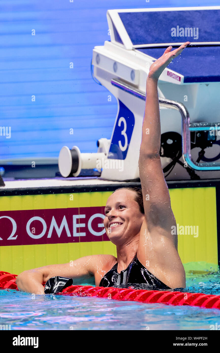 24 luglio 2019 Gwangju, Corea del Sud 18° Campionato Mondiale di Aquatica della FINA 24-07-2019: Zwemmen: WK 2019: Gwangju PELLEGRINI Federica ITA Italia Gwangju Corea del Sud 24/07/2019 Nuoto 200 donne freestyle 18° Campionato Mondiale di Aquatica della FINA Centro Acquatico dell'Università di Nambu Foto © Giorgio Scala / Deepbluemedia / Insidefoto Foto Stock