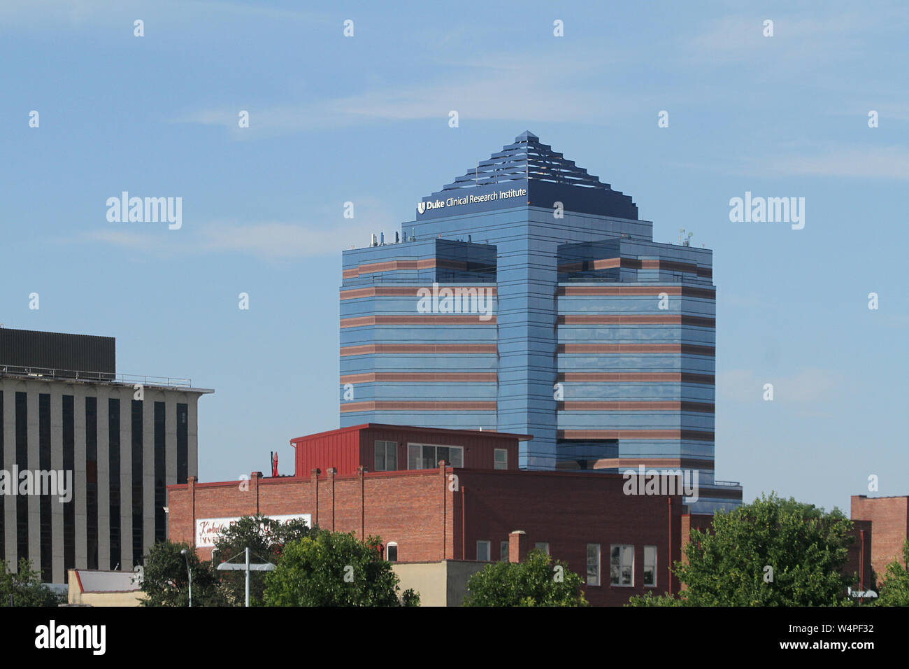 Duke Clinical Research Institute Tower nel centro di Durham, NC, Stati Uniti d'America Foto Stock