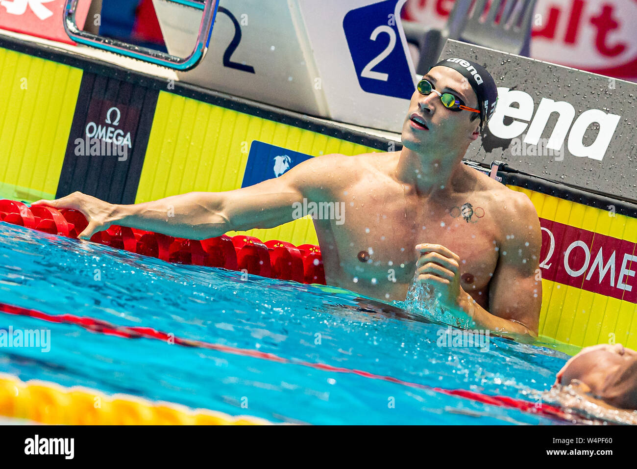 24 luglio 2019 Gwangju, Corea del Sud 18° Campionato Mondiale di Aquatica della FINA 24-07-2019: Zwemmen: WK 2019: Gwangju SCOZZOLI Fabio ITA ITALIA Gwangju Corea del Sud 24/07/2019 Nuoto uomini ©° finale di corsa fina18° Campionato Mondiale di Aquatica della FINA Centro Acquatico dell'Università di Nambu Foto   Andrea Masini / Deepbreastemeto / Indefeudia / Indefedefeudia Foto Stock
