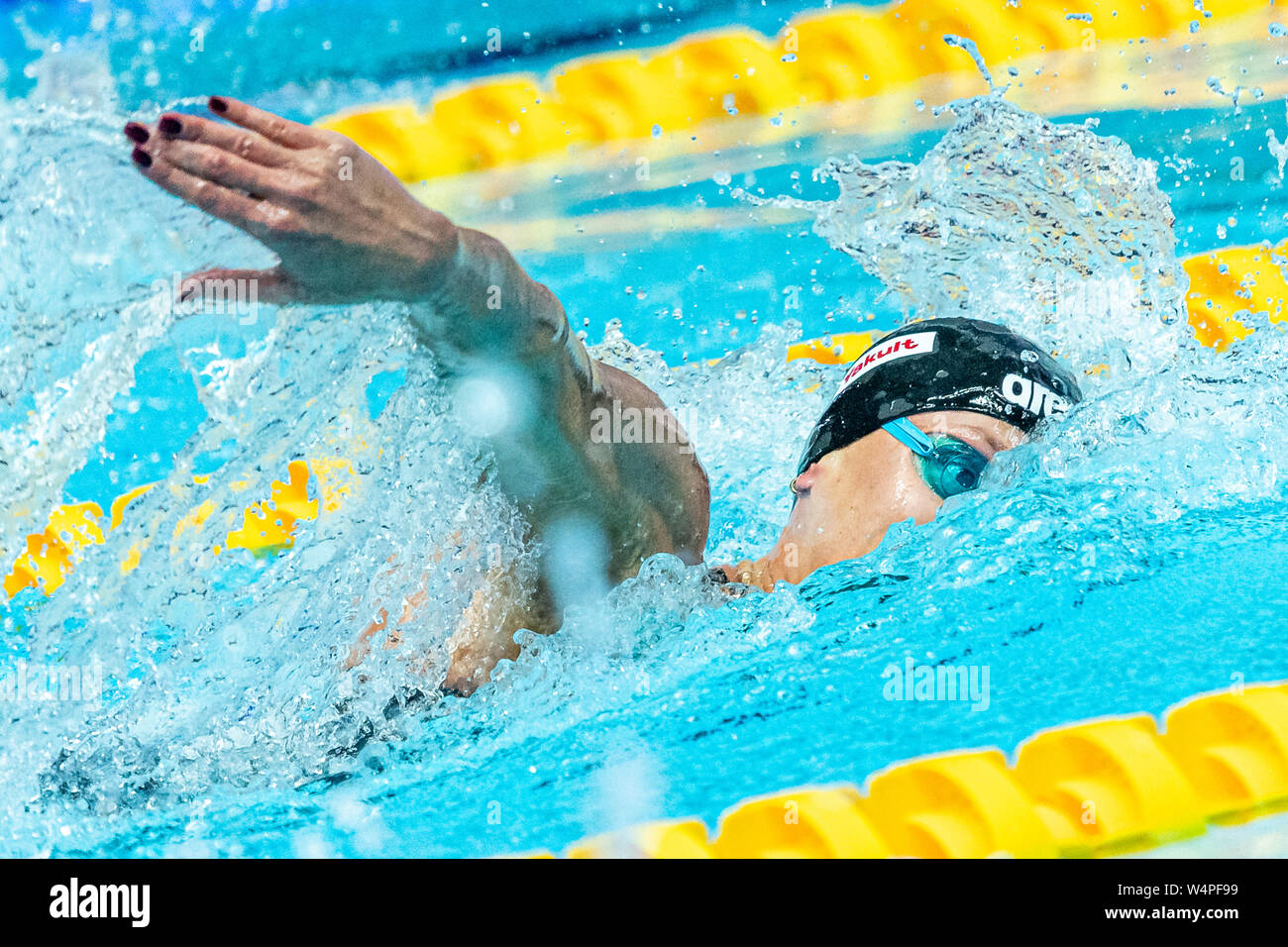 24 luglio 2019 Gwangju, Corea del Sud 18° Campionato Mondiale di Aquatica della FINA 24-07-2019: Zwemmen: WK 2019: Gwangju PELLEGRINI Federica ITA ITALIA Gwangju Corea del Sud 24/07/2019 Nuoto Donne 200m Freestyle Final 18° Campionato Mondiale di Aquatica della FINA Centro Acquatico dell'Università di Nambu Foto © Giorgio Scala / Deepbluemedia / Insifefoto Foto Stock
